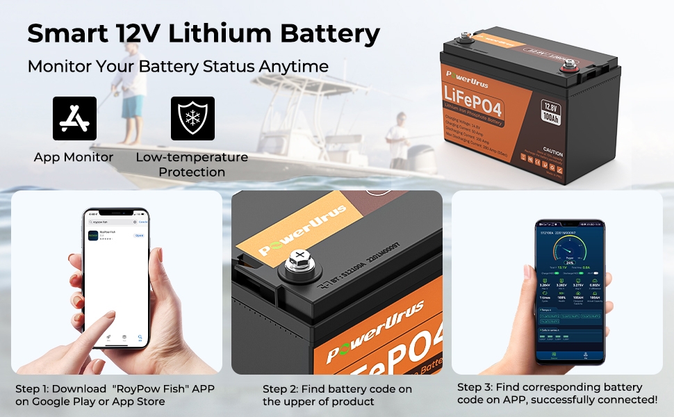 12V 100A LiFePO4 Lithium Battery