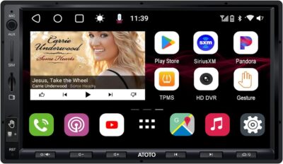 ATOTO S8 Ultra Double Din 7 Inch Android Car in-Dash Navigation, Wireless CarPlay & Android Auto,Dual Bluetooth w/aptX HD, VSV&LRV, Built-in 4G Cellular Modem, 4GB+64GB