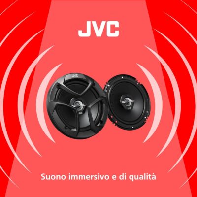 JVC CS-J620 300W 6.5" CS Series 2-Way Coaxial Car Speakers, Set of 2