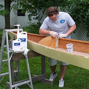 TotalBoat 5:1 Epoxy Resin in Use During Boat Restoration