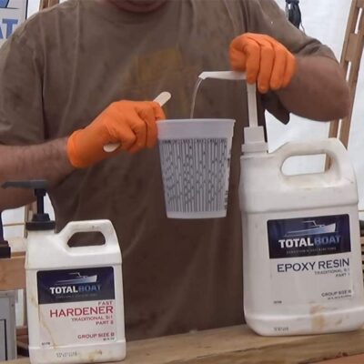 TotalBoat 5:1 Epoxy Resin Kit (Gallon, Slow Hardener), Marine Grade Epoxy for Fiberglass and Wood Boat Building and Repair