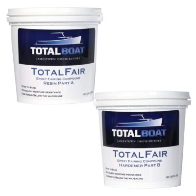 TotalBoat-409336 TotalFair Marine Epoxy Fairing Compound for Fiberglass, Wood, Aluminum and Steel (2 Quart Kit)