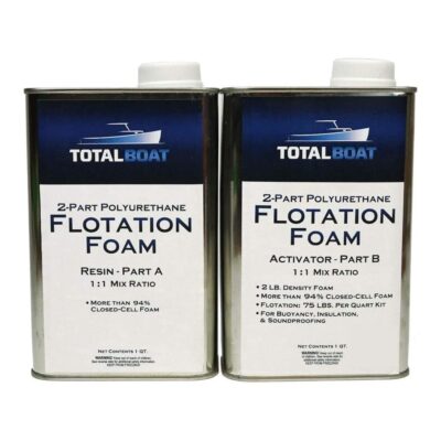 TotalBoat Flotation Foam - 2 Part Expanding Polyurethane Marine Pour Foam for Boat Floatation, Insulation and Soundproofing (2 LB Density, 2 Gallon Kit)