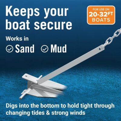 Heavy Boat Anchor Kit Fluke Anchor with Anchor Chain