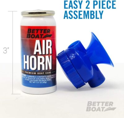 2 Pack Air Horn Refills for 1.4 Ounce Horns Boating Safety