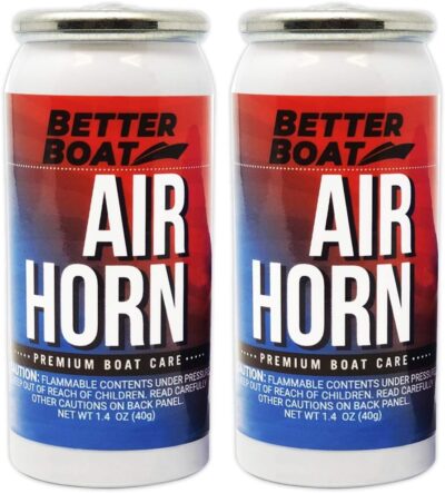 2 Pack Air Horn Refills for 1.4 Ounce Horns Boating Safety