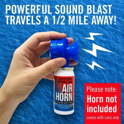 2 Pack Air Horn Refills for 1.4 Ounce Horns Boating Safety