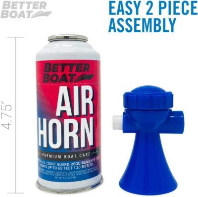 2 Pack Air Horn Refills for 1.4 Ounce Horns Boating Safety