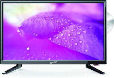 Supersonic SC-1912 19-Inch LED HDTV with 1080p Picture Quality, Built-in DVD Player, HDMI, USB, PC Monitor Capability, and AC/DC Compatibility - Ideal for RVs & Kitchens