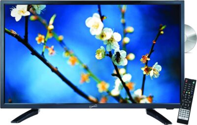 Supersonic SC-1912 19-Inch LED HDTV with 1080p Picture Quality, Built-in DVD Player, HDMI, USB, PC Monitor Capability, and AC/DC Compatibility - Ideal for RVs & Kitchens