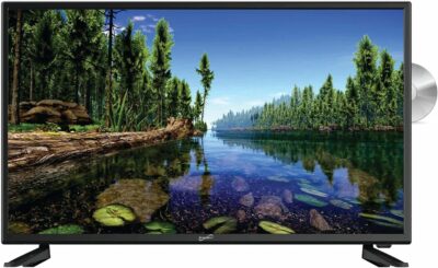 Supersonic SC-1912 19-Inch LED HDTV with 1080p Picture Quality, Built-in DVD Player, HDMI, USB, PC Monitor Capability, and AC/DC Compatibility - Ideal for RVs & Kitchens