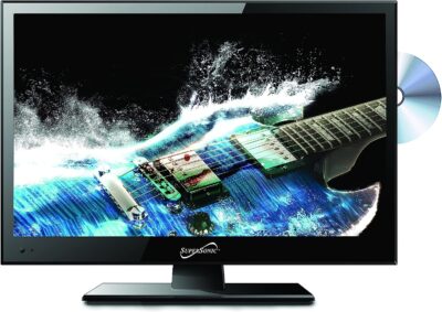 Supersonic SC-1912 19-Inch LED HDTV with 1080p Picture Quality, Built-in DVD Player, HDMI, USB, PC Monitor Capability, and AC/DC Compatibility - Ideal for RVs & Kitchens