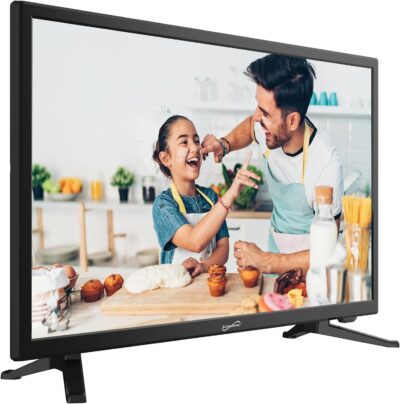 Supersonic SC-1912 19-Inch LED HDTV with 1080p Picture Quality, Built-in DVD Player, HDMI, USB, PC Monitor Capability, and AC/DC Compatibility - Ideal for RVs & Kitchens