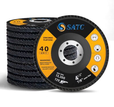 S SATC 20PCS Flap Discs 4 1/2 for Angle Grinder