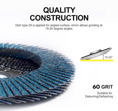 S SATC 20PCS Flap Discs 4 1/2 for Angle Grinder