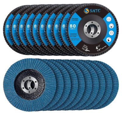 S SATC 20PCS Flap Discs 4 1/2 for Angle Grinder