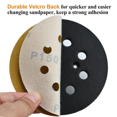 100-Pack 5-Inch 8-Hole Hook and Loop Sanding Discs 320-Grit