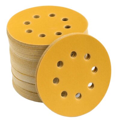 100-Pack 5-Inch 8-Hole Hook and Loop Sanding Discs 320-Grit