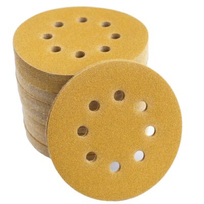 100-Pack 5-Inch 8-Hole Hook and Loop Sanding Discs 320-Grit