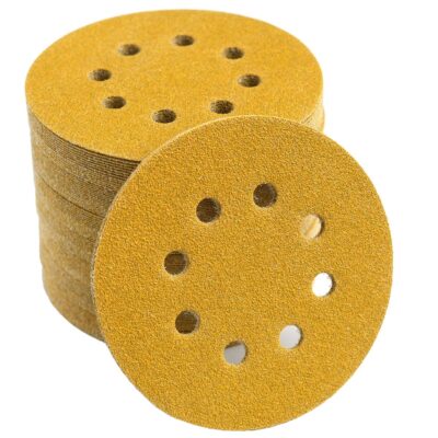 100-Pack 5-Inch 8-Hole Hook and Loop Sanding Discs 320-Grit