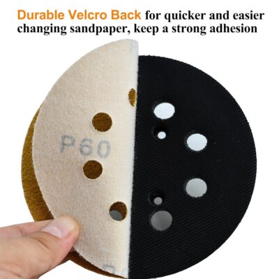 100-Pack 5-Inch 8-Hole Hook and Loop Sanding Discs 320-Grit