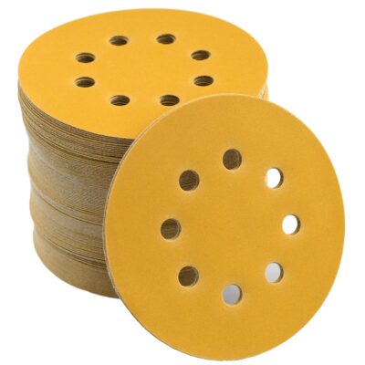 100-Pack 5-Inch 8-Hole Hook and Loop Sanding Discs 320-Grit