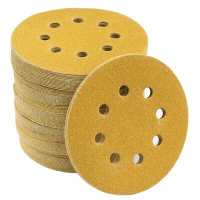 100-Pack 5-Inch 8-Hole Hook and Loop Sanding Discs 320-Grit