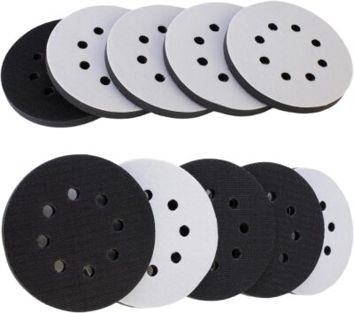 2 Pack 5 Inch 8 Holes Foam Interface Pad Surfprep Foam Sanding Pads for Buffer (2 Pack)