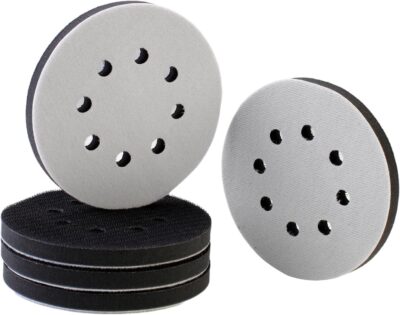 2 Pack 5 Inch 8 Holes Foam Interface Pad Surfprep Foam Sanding Pads for Buffer (2 Pack)