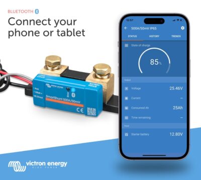 Victron Energy SmartShunt IP65 500 amp Battery Monitor (Bluetooth)