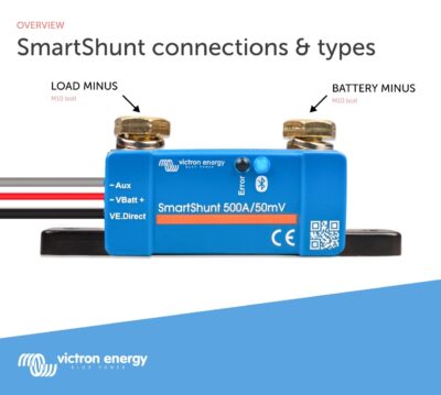 Victron Energy SmartShunt IP65 500 amp Battery Monitor (Bluetooth)