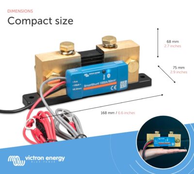 Victron Energy SmartShunt IP65 500 amp Battery Monitor (Bluetooth)