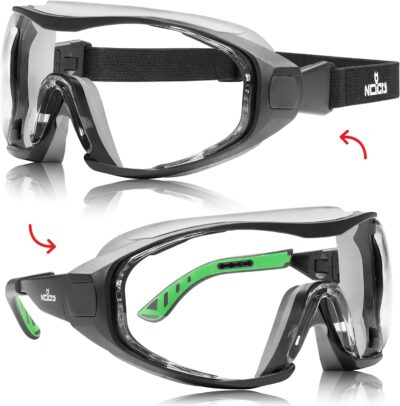 NoCry Anti Fog Safety Goggles with Premium Anti Scratch Coating