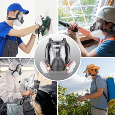 Reusable Respirator full Face Gas Cover, Organic Vapor Mask