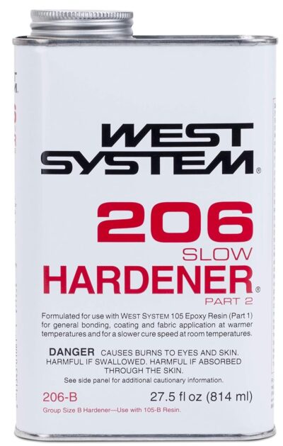 WEST SYSTEM 105B Epoxy Resin (126.6 fl oz) Bundle with 205B Fast Epoxy Hardener (27.5 fl oz) and 300 Mini Pumps Epoxy Metering 3-Pack Pump Set (3 Items)