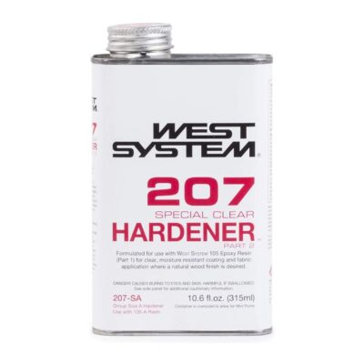 WEST SYSTEM 105A Epoxy Resin (32 fl oz) Bundle with 207SA Special Clear Epoxy Hardener (10.6 fl oz) and 300 Mini Pumps Epoxy Metering 3-Pack Pump Set (3 Items)