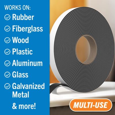 Butyl Tape RV and Marine Boat Windows and Sealing White Double Sided Putty Tape RV Window Seal Kit Butyl Sealant Tape Outdoor Waterproof Rubber Caulking Tape 1/8 x 3/4 x 36 FT White