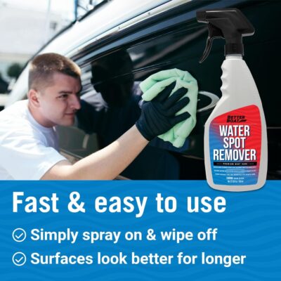 Boat Cleaner Water Spot Remover for Cars & Boat Wax Marine Grade Boat Wax and Polish Cleaning Supplies Hull Vinyl Fiberglass Cleaner for Boat, Car, Seat & Glass Stain Hard Water Remover & Protectant