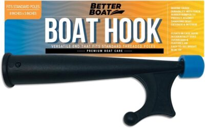 Boat Hooks for Docking Boat Hook Pole Push Pole for Boat Docking Stick Boat Hook Adapters Screw End 3/4" Thread Boating Accessories Marine Push Dock Stick Pontoon (Hook Only or with Pole)