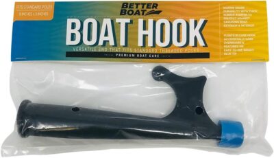 Boat Hooks for Docking Boat Hook Pole Push Pole for Boat Docking Stick Boat Hook Adapters Screw End 3/4" Thread Boating Accessories Marine Push Dock Stick Pontoon (Hook Only or with Pole)