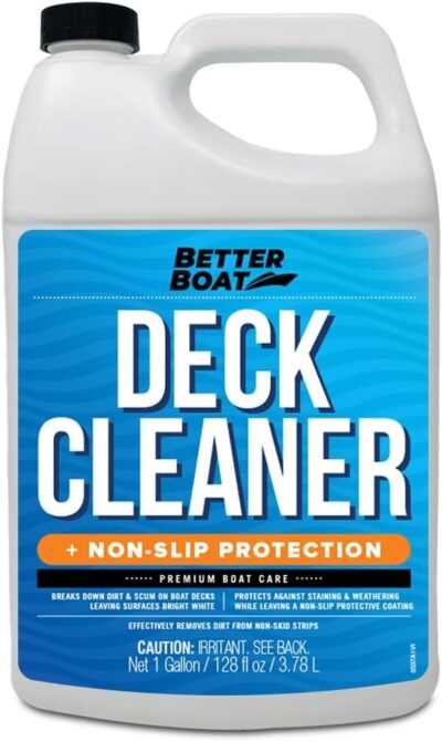 Boat Non Skid Cleaner Deck Cleaner for Boat Wash Soap Marine Grade Fiberglass Aluminum Boat Cleaner to Clean Anti Stick Surface, Plastic, Vinyl, Composite Floor & Hull Sealant Cleaning Supplies Boats