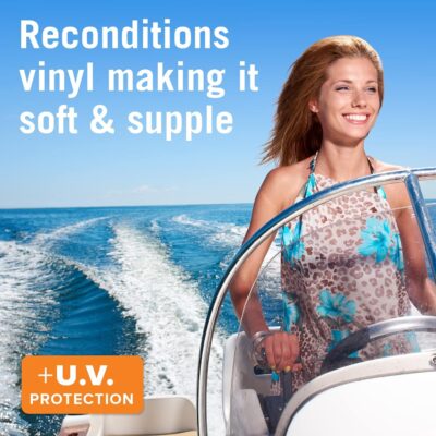 Boat Vinyl Protectant and Vinyl Cleaner for Boat Seats Restorer and UV Protectant Spray for Fabric Protection and Conditioner Marine Grade Seat Covers Outdoor Hot Tub Spa Furniture and Car Interior