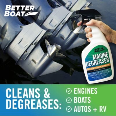 Marine Degreaser Black Streak Remover Fiberglass and Engine Degreaser Cleaner Heavy Duty Boat and Automotive Car Super Grease Clean and Parts Cleaner Commercial Grade Auto RV and Boats - Image 4