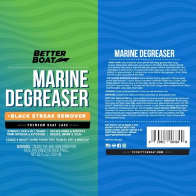 Marine Degreaser Black Streak Remover Fiberglass and Engine Degreaser Cleaner Heavy Duty Boat and Automotive Car Super Grease Clean and Parts Cleaner Commercial Grade Auto RV and Boats - Image 7