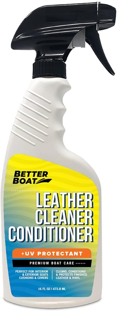 Marine Grade Boat Cleaner Products Leather Conditioner and Boat Vinyl Cleaner for Boat Seats Protectant UV Protection Leather Cleaner Boat Accessories Upholstery Interior Car & Spa Cover