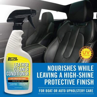 Marine Grade Boat Cleaner Products Leather Conditioner and Boat Vinyl Cleaner for Boat Seats Protectant UV Protection Leather Cleaner Boat Accessories Upholstery Interior Car & Spa Cover