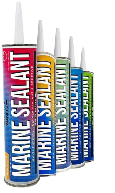 Marine Sealant and Adhesive Waterproof Marine Grade Sealant Caulk High Temp Caulking Water Sealant for Boat Auto and RV without Silicone - 1 Tube White 10oz