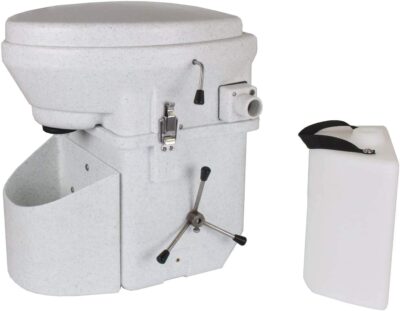 Nature's Head Self Contained Composting Toilet with Close Quarters Spider Handle Design