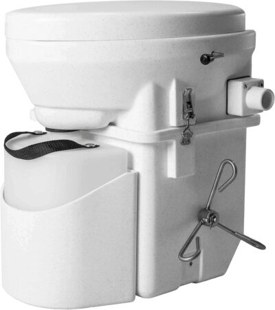 Nature's Head Self Contained Composting Toilet with Close Quarters Spider Handle Design