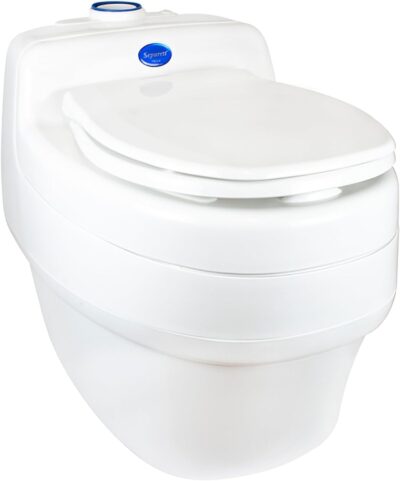 Villa 9215 AC/DC 12V Urine Diverting High Capacity Waterless Composting Toilet